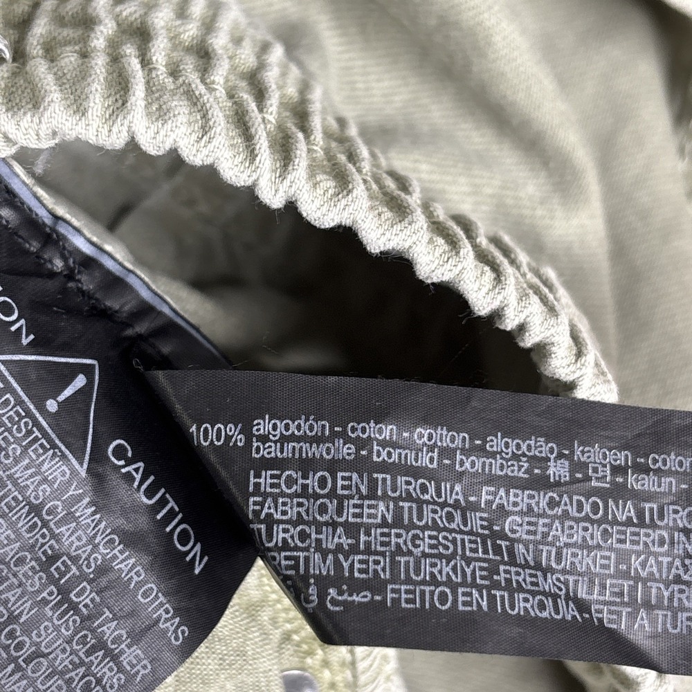 Zara Women's Denim‎ Joggers Pants Size XL Light Olive Green Pull On With Zipper - Picture 13 of 15